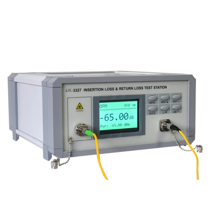 Single Mode Fiber Pigtail Patch Cord Fiber Optics Connector Fiber Optic Cable Benchtop Insertion Loss & Return Loss Test Station
Single Mode Fiber Pigtail Patch Cord Fiber Optics Connector Fiber Optic Cable Benchtop Insertion Loss & Return Loss Test Station