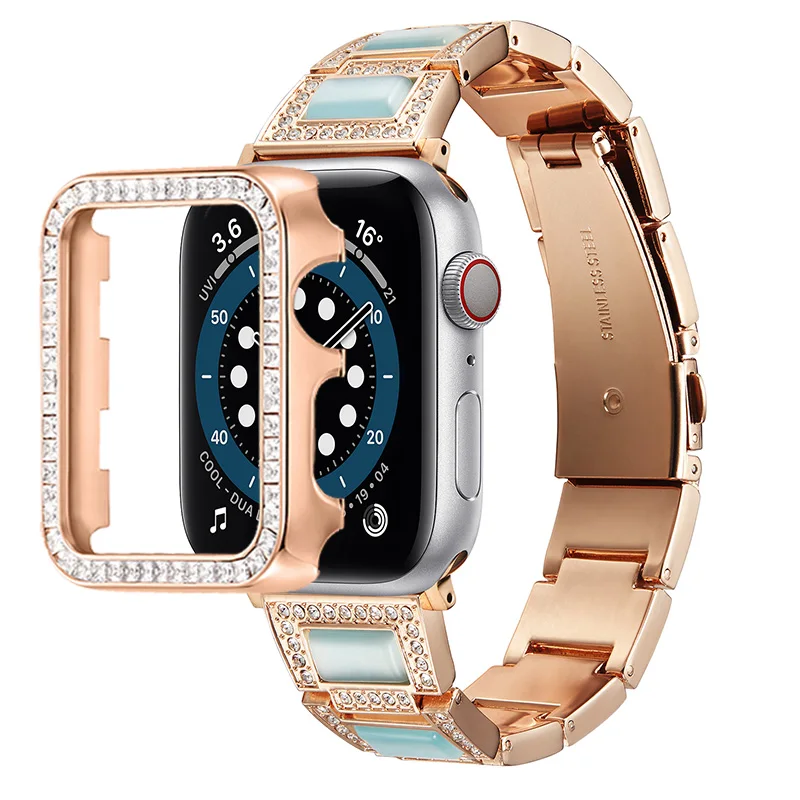 Браслет из нержавеющей стали для Apple Watch Band Series 6 5 4 3 2 1, Женский бриллиантовый ремешок для IWatch 6 44 мм 40 мм 42 мм 38 мм
Браслет из нержавеющей стали для Apple Watch Band Series 6 5 4 3 2 1, Женский бриллиантовый ремешок для IWatch 6 44 мм 40 мм 42 мм 38 мм