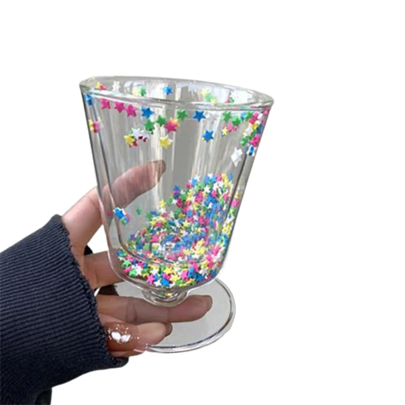 2021 New Quicksand Glass Cup Cute Girl Heart Creative Water Cup Transparent Juice Goblets
2021 New Quicksand Glass Cup Cute Girl Heart Creative Water Cup Transparent Juice Goblets