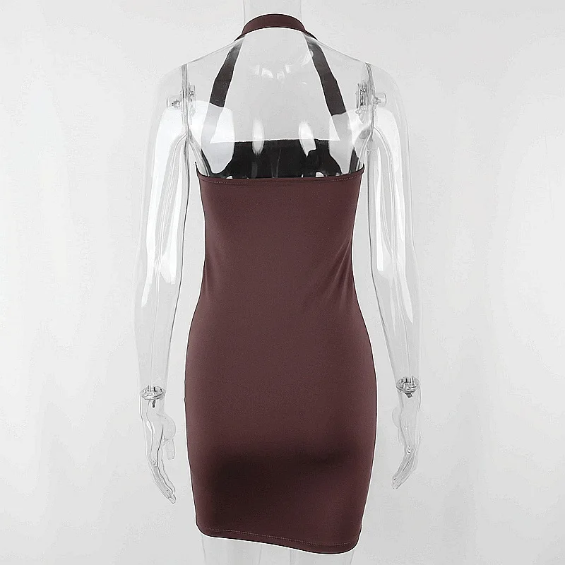 Summer 2021 Sexy Slim Halter Dress Bodycon Solid Color Sleeveless Bottoming Hip Bag Body Dresses for Women Streetwear Party Club
Summer 2021 Sexy Slim Halter Dress Bodycon Solid Color Sleeveless Bottoming Hip Bag Body Dresses for Women Streetwear Party Club