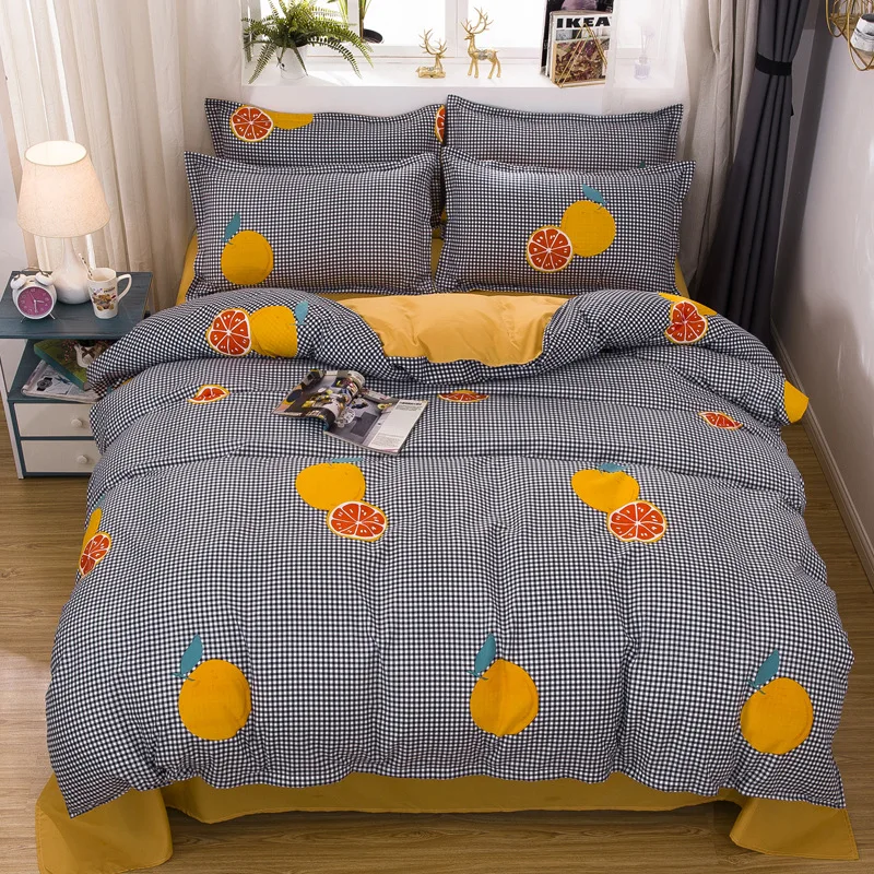 Orange Pattern 4pcs Girl Boy Kid Bed Cover Set Duvet Cover Adult Child Bed Sheets And Pillowcases Comforter Bedding Set 61007
Orange Pattern 4pcs Girl Boy Kid Bed Cover Set Duvet Cover Adult Child Bed Sheets And Pillowcases Comforter Bedding Set 61007