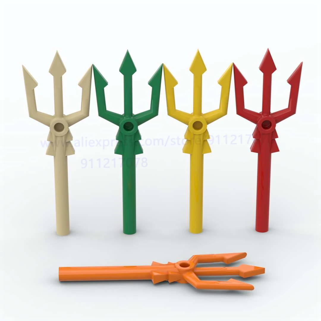 New Trident For Building Blocks Parts for Figures Weapons Brick Assembles Particles 10pcs Educational Creative Children Toys
New Trident For Building Blocks Parts for Figures Weapons Brick Assembles Particles 10pcs Educational Creative Children Toys