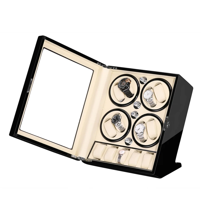 8+5 Black Wood Baking Inside Buff Winder for automatic watches single Wooden Watch Accessories Box Watches Storage Luxury
8+5 Black Wood Baking Inside Buff Winder for automatic watches single Wooden Watch Accessories Box Watches Storage Luxury