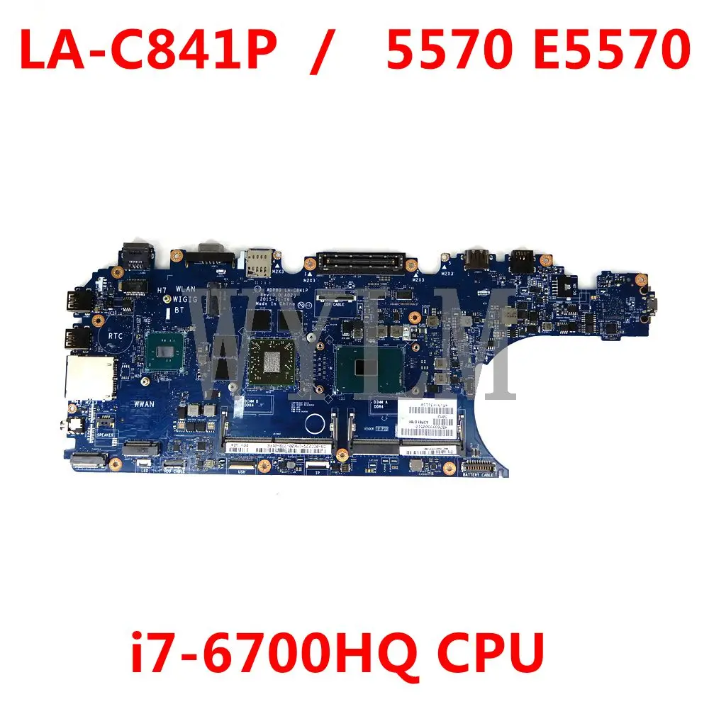 ADP80 LA-C841P для Dell Precision 3510 M3510, материнская плата для ноутбука с i7-6700HQ AMD FirePro W5130M, 2g GPU CN-0CC27G CC27G 0K07X6
ADP80 LA-C841P для Dell Precision 3510 M3510, материнская плата для ноутбука с i7-6700HQ AMD FirePro W5130M, 2g GPU CN-0CC27G CC27G 0K07X6