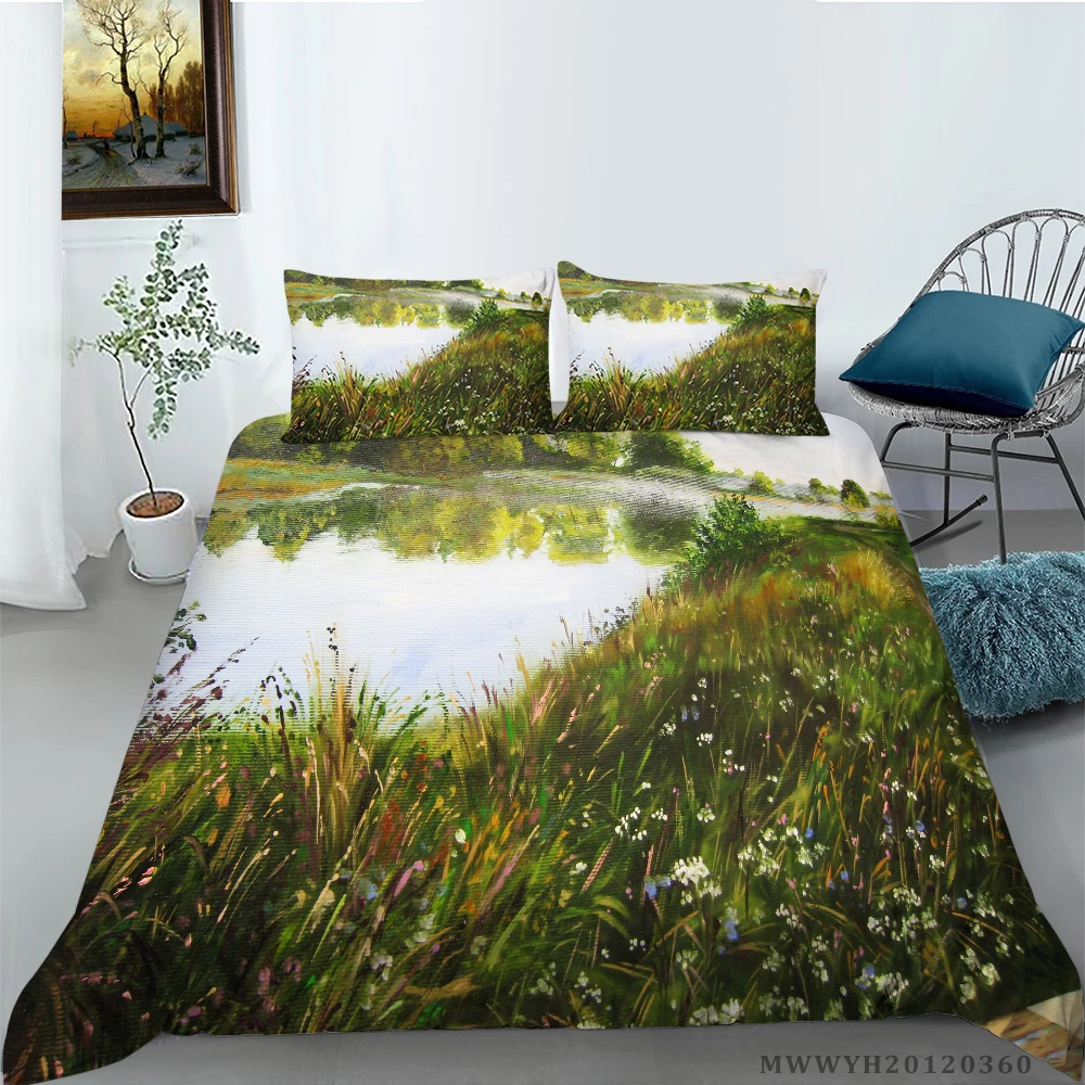 3D Oil Painting Grass and Flowers Printing Bedding set Duvet cover with pillowcases Twin Queen King sizes 2/3pcs
3D Oil Painting Grass and Flowers Printing Bedding set Duvet cover with pillowcases Twin Queen King sizes 2/3pcs