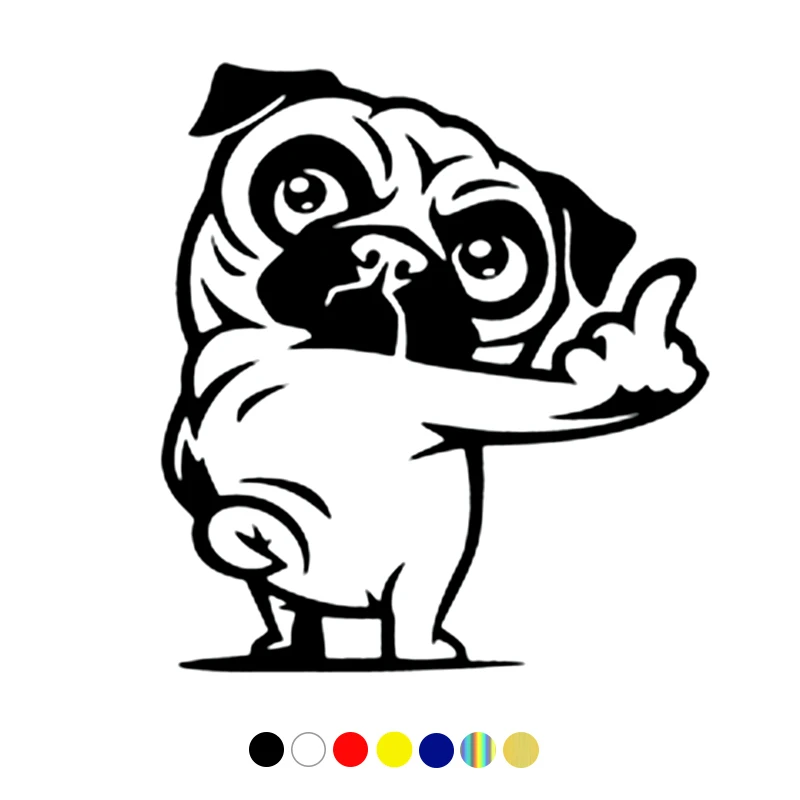 CS-1696#15*16.7cm Insubstantial pug funny car sticker vinyl decal white/black for auto car stickers styling
CS-1696#15*16.7cm Insubstantial pug funny car sticker vinyl decal white/black for auto car stickers styling
