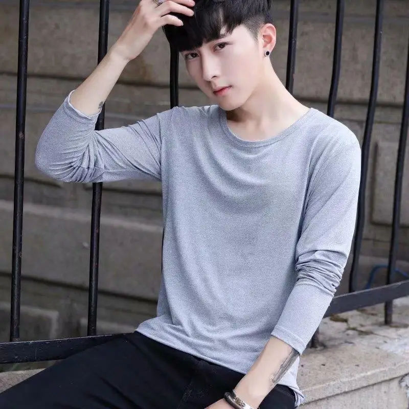 Men Long Sleeve T-shirts Solid Simple Plus Size 5XL Causal Basic All-match Loose Korean Style Mens Tees Tshirt Breathable Teens
Men Long Sleeve T-shirts Solid Simple Plus Size 5XL Causal Basic All-match Loose Korean Style Mens Tees Tshirt Breathable Teens