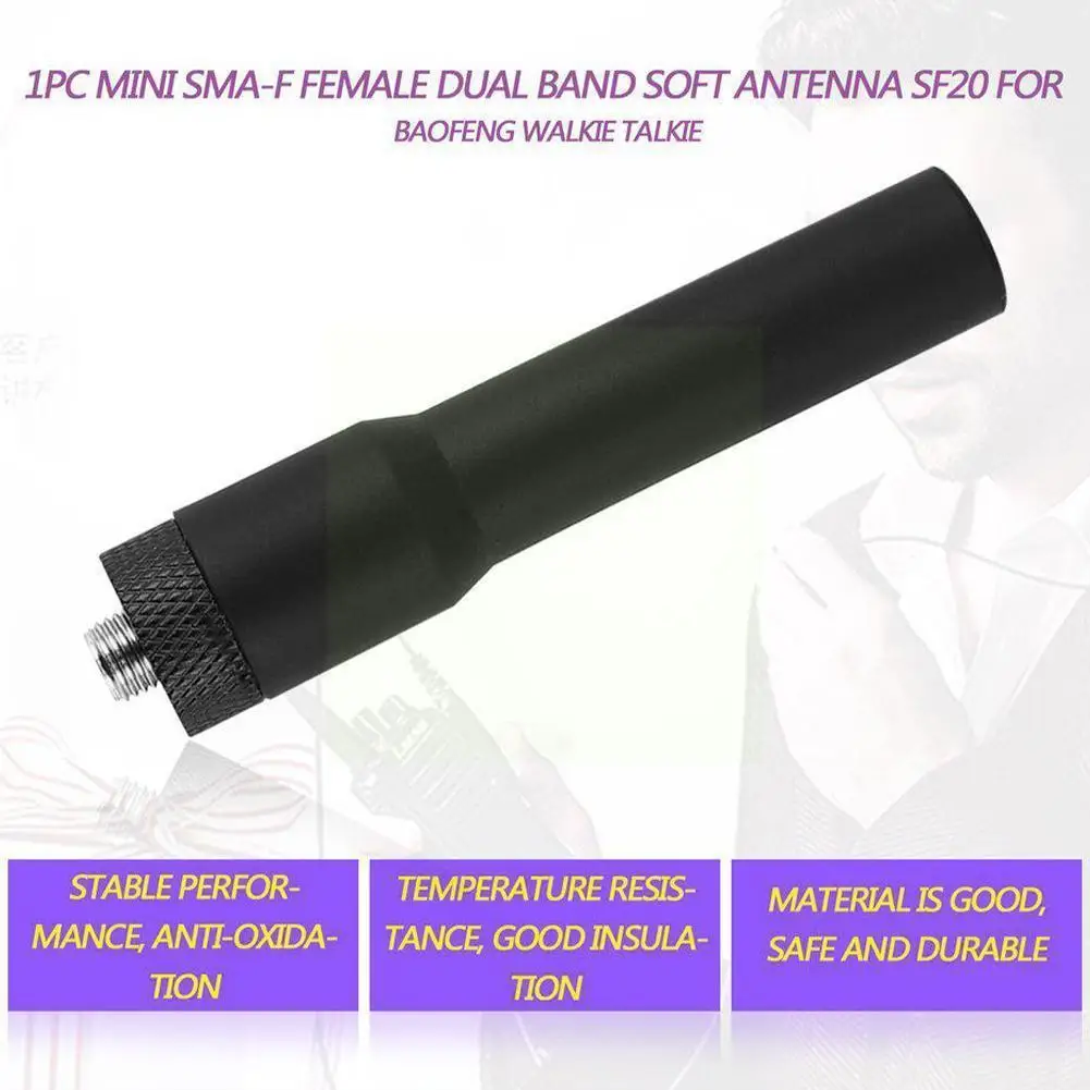 Soft Antenna 7CM Suitable For Two-segment Female Head Antenna UV-5R UV-9RPLUS Walkie-talkie H6U5
Soft Antenna 7CM Suitable For Two-segment Female Head Antenna UV-5R UV-9RPLUS Walkie-talkie H6U5