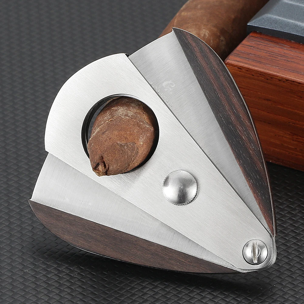 Galiner Wood & Stainless Steel Cigar Cutter Portable Double Blades Cutter Knife Pocket Cigar Cutting Accessories
Galiner Wood & Stainless Steel Cigar Cutter Portable Double Blades Cutter Knife Pocket Cigar Cutting Accessories