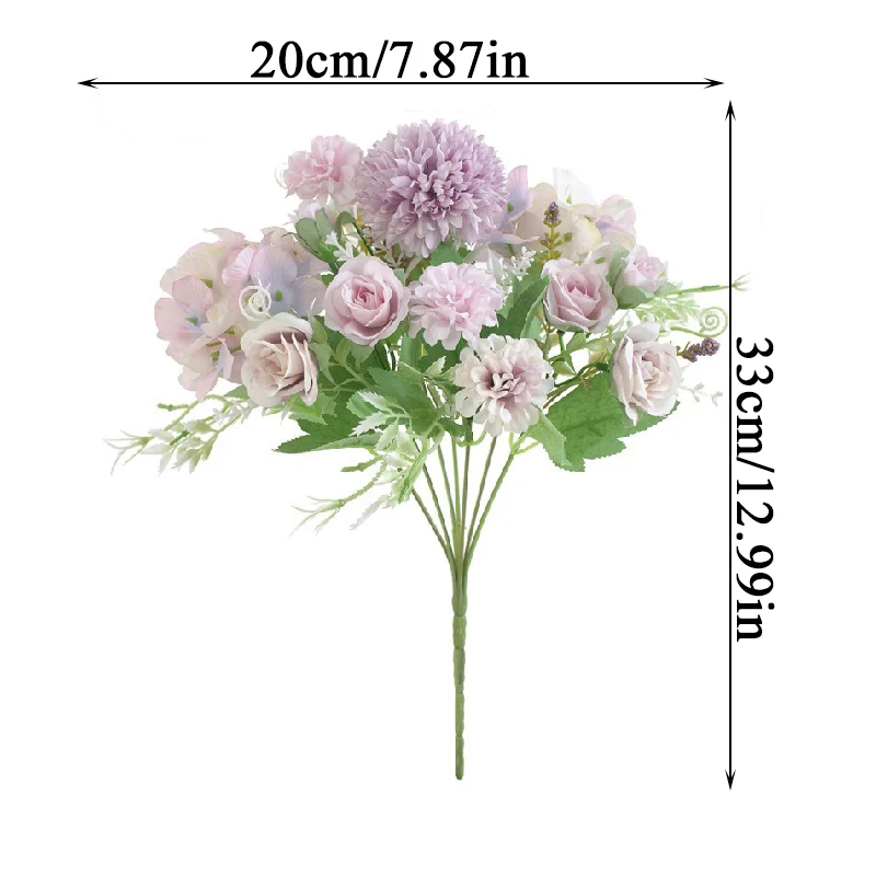 7 Heads Hydrangea Flowers Artificial Bouquet Silk Blooming Fake Peony Bridal Hand Flower Roses Wedding Centerpieces Decor
7 Heads Hydrangea Flowers Artificial Bouquet Silk Blooming Fake Peony Bridal Hand Flower Roses Wedding Centerpieces Decor