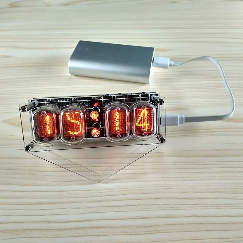 4 битные светящиеся трубчатые часы IN 12 IN12 семицветные RGB светодиодный DS3231 nixie