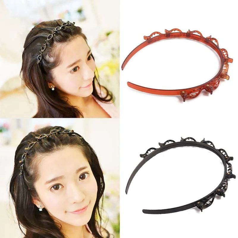 

New Double Bangs Hairstyle Hairpin Fashion Double Layer Bangs Clip Headband Hairbands Hairdressing Hairpin Hair Accessories 1PC