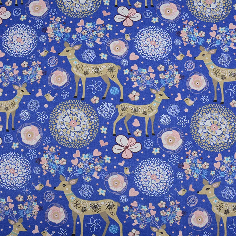 Good Thick Canvas Fabric Cartoon Blue Deer Printed Canvas Cotton Fabric Quilting Patchwork Table Cloth DIY Bag Sewing Sofa
Good Thick Canvas Fabric Cartoon Blue Deer Printed Canvas Cotton Fabric Quilting Patchwork Table Cloth DIY Bag Sewing Sofa