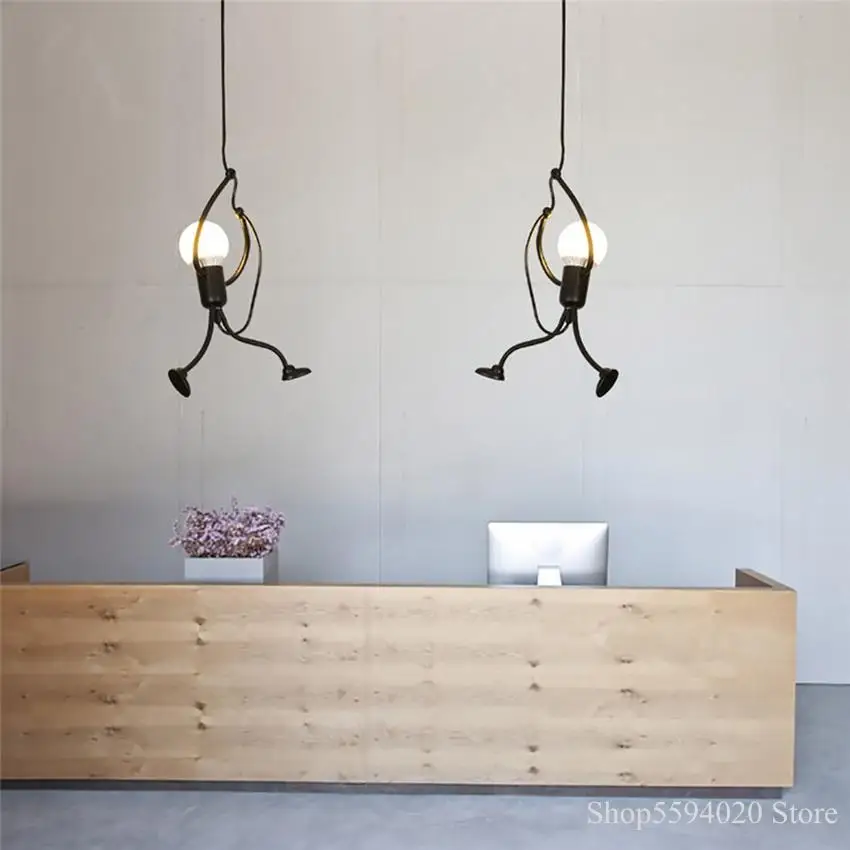 Modern Character Hanging Lustre Pendant Lights Creative Iron Lamp for Home Indoor Lighting Luminaire Suspendu Loft Decor Fixture
Modern Character Hanging Lustre Pendant Lights Creative Iron Lamp for Home Indoor Lighting Luminaire Suspendu Loft Decor Fixture