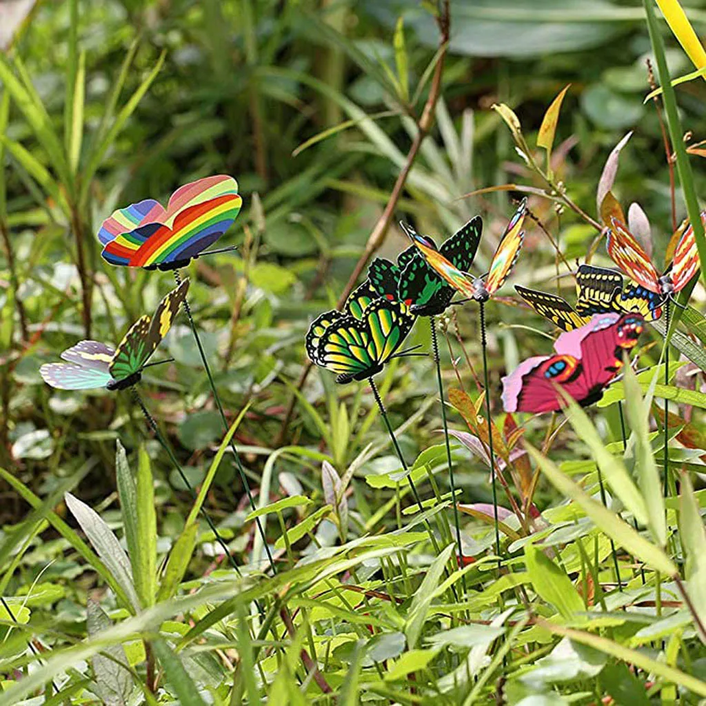 50Pcs Colorful Garden Butterflies Stakes Patio Butterfly Ornaments On Sticks decoracin de habitacin
50Pcs Colorful Garden Butterflies Stakes Patio Butterfly Ornaments On Sticks decoracin de habitacin