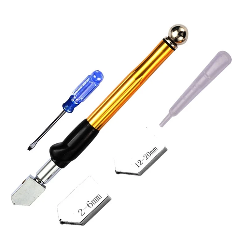 Glass Cutter Tool Set 2mm-20mm Lightweight Pencil Style Oil Feed Tip for Tiles Mirror Stained Glass Cutting Hand Tools
Glass Cutter Tool Set 2mm-20mm Lightweight Pencil Style Oil Feed Tip for Tiles Mirror Stained Glass Cutting Hand Tools