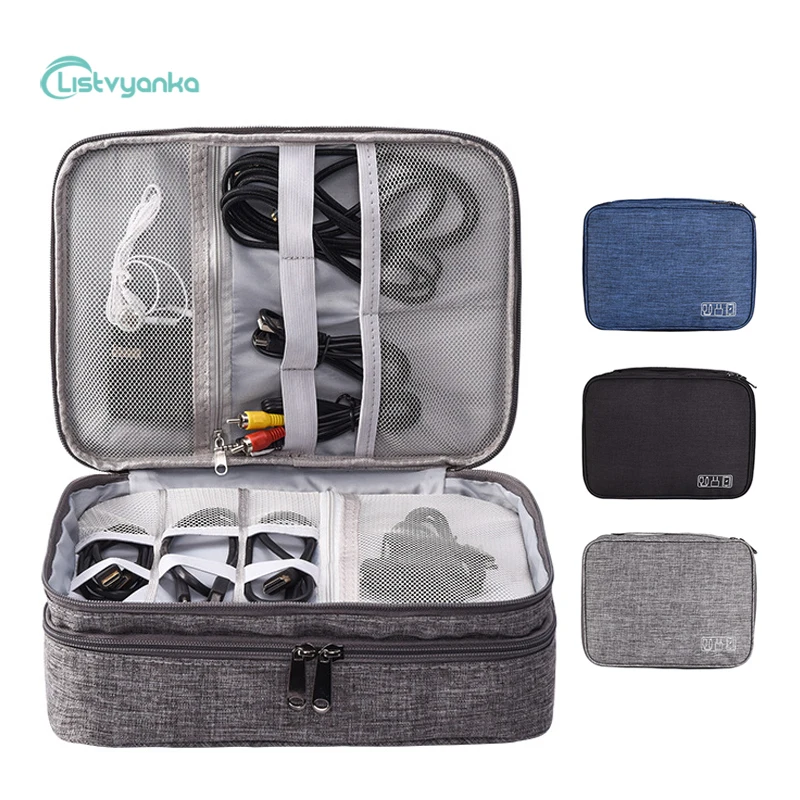 Cable Organizer Bag Electronic Storage Bag Gadget Organizer Charger Cable Wires Headphone Case Travel Digital Accessories Pouch
Cable Organizer Bag Electronic Storage Bag Gadget Organizer Charger Cable Wires Headphone Case Travel Digital Accessories Pouch