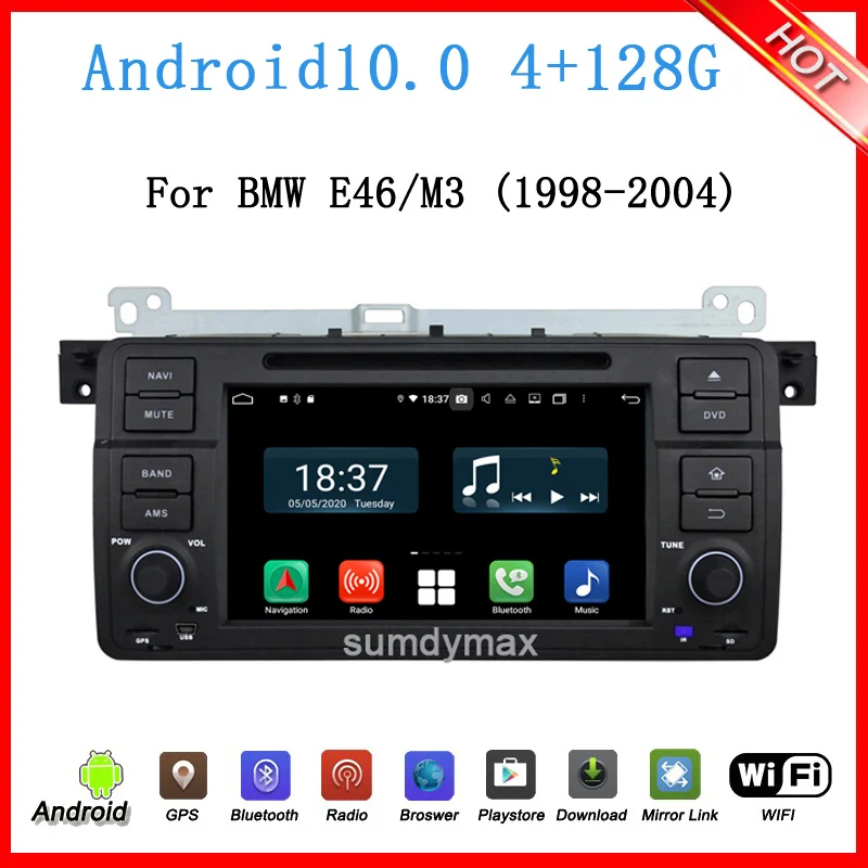 Автомобильный радиоприемник 4 + 128G android10 для BMW E46 M3 2000-2005 аудио стерео автомобильный dvd мультимедийный gps-навигатор плеер DSP видео Carplay WiFi
Автомобильный радиоприемник 4 + 128G android10 для BMW E46 M3 2000-2005 аудио стерео автомобильный dvd мультимедийный gps-навигатор плеер DSP видео Carplay WiFi