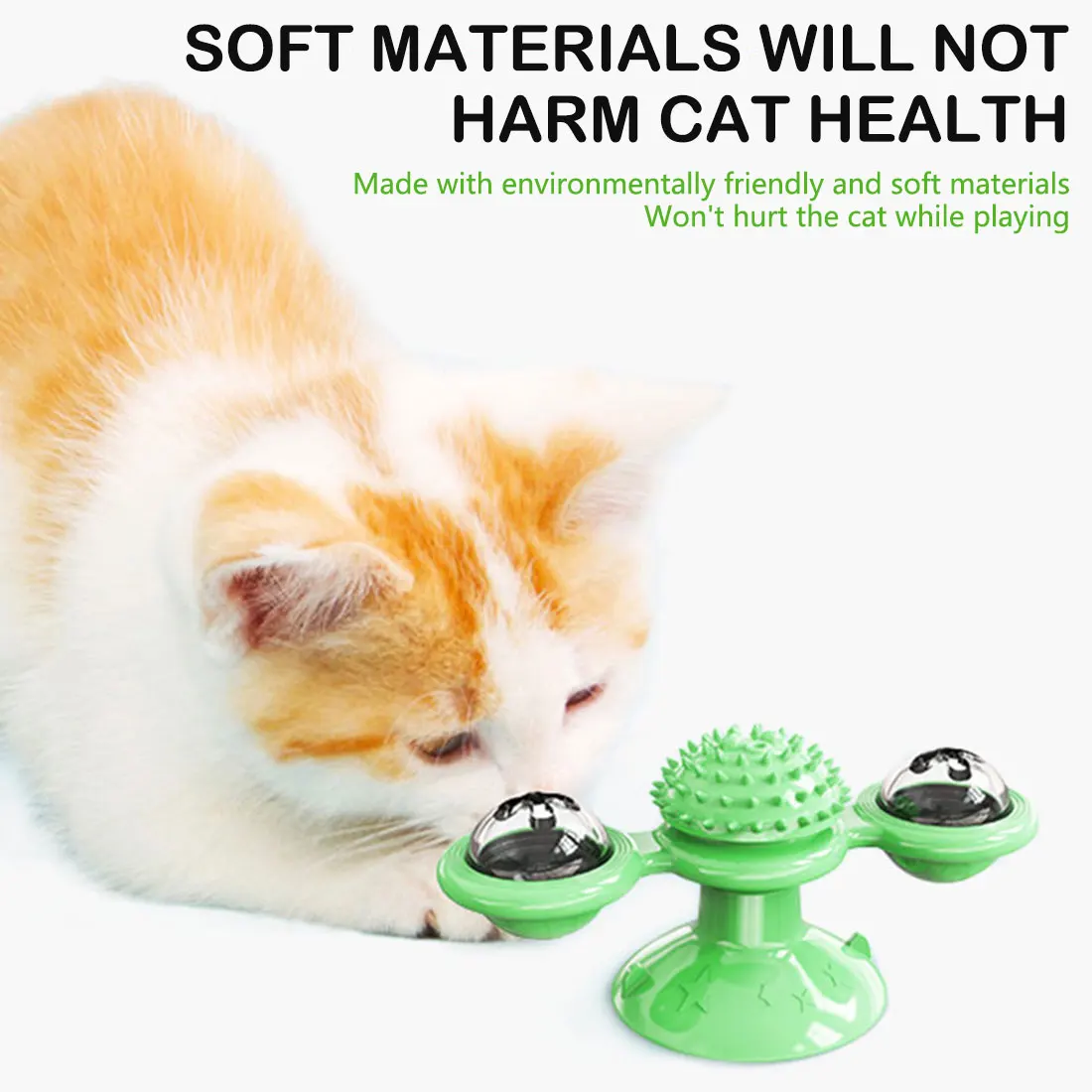 Windmill Toys For Cats Puzzle Whirling Turntable Play Game Toys Cat Supplies With Massage Scratching Tickle
Windmill Toys For Cats Puzzle Whirling Turntable Play Game Toys Cat Supplies With Massage Scratching Tickle