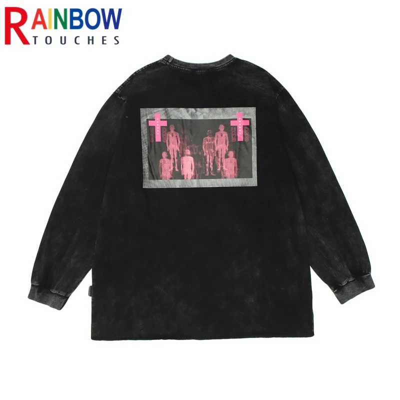 Rainbowtouches Vintage T-shirts Man High Street Fashion T-shirt Character Cross Print Long Sleeve Harajuku Washing Oversized Men
Rainbowtouches Vintage T-shirts Man High Street Fashion T-shirt Character Cross Print Long Sleeve Harajuku Washing Oversized Men