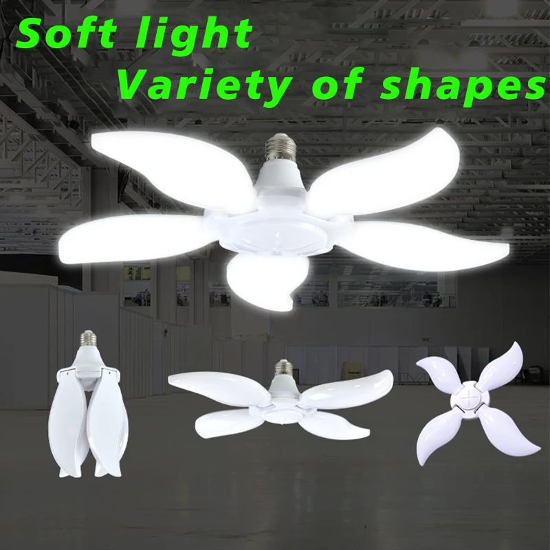 LED Garage Light Adjustable Ceiling Light E27 5000LM Ultra-Bright Deformable Daylight White Light for Warehouse Basement Barn 45
LED Garage Light Adjustable Ceiling Light E27 5000LM Ultra-Bright Deformable Daylight White Light for Warehouse Basement Barn 45