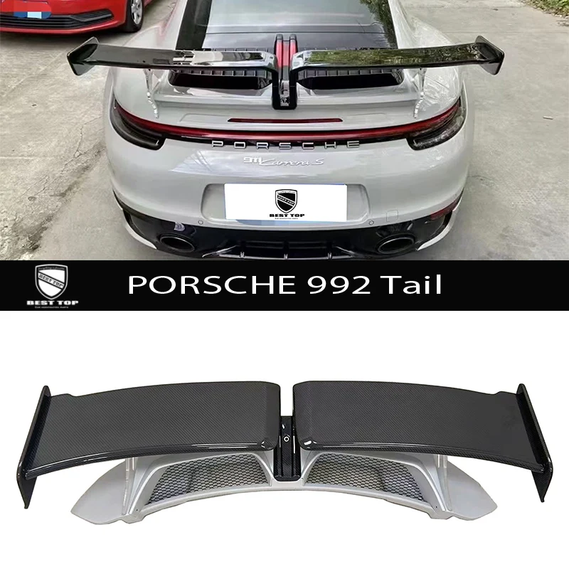 Carbon fiber tail spoile for 2018UP Porsche 911 992 upgrade Techart Style Car Professional Parts Car Accessories Car Bumper
Carbon fiber tail spoile for 2018UP Porsche 911 992 upgrade Techart Style Car Professional Parts Car Accessories Car Bumper