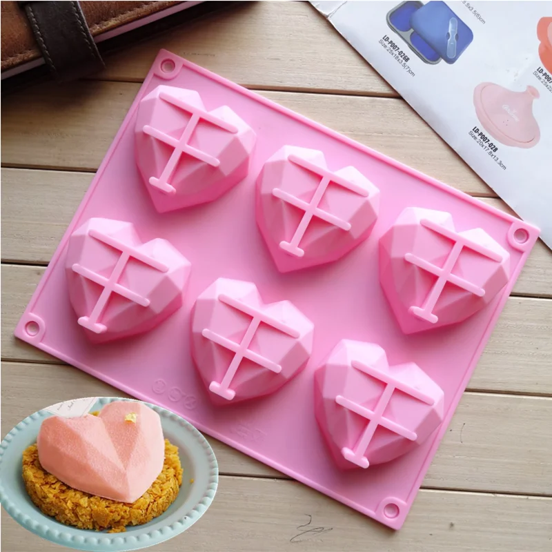 DIY Silicone Molds Love Heart Shape 3D Dessert Chocolate Mold Cake Silicone Cheesecake Mousse Cake Tray Mold Kitchen Tool
DIY Silicone Molds Love Heart Shape 3D Dessert Chocolate Mold Cake Silicone Cheesecake Mousse Cake Tray Mold Kitchen Tool