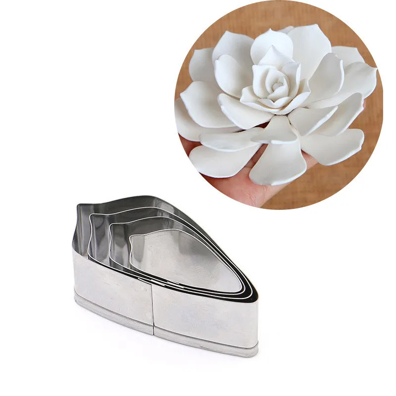 4PCS Polymer Clay Tool Stainless Steel Flower Making Pattern Cutter Mold Gardenia Petal Shape Cutters Pottery Designer DIY
4PCS Polymer Clay Tool Stainless Steel Flower Making Pattern Cutter Mold Gardenia Petal Shape Cutters Pottery Designer DIY