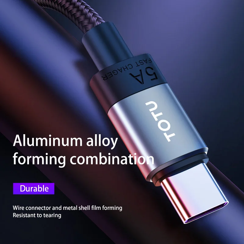 TOTU 5A Type c USB Cable For Huawei P30 xiaomi mi 8 9 10 Pro A3 Samsung A51 S9 QC4.0 Fast Charging Phone Charger C Data Cord | Мобильные