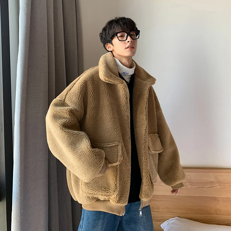 ACKLAND Korean Winter Warm Oversized Men's Jackets Coats 2021 Harajuku Lamb Woolen Man Casual Zipper Jacket Tops Male
ACKLAND Korean Winter Warm Oversized Men's Jackets Coats 2021 Harajuku Lamb Woolen Man Casual Zipper Jacket Tops Male
