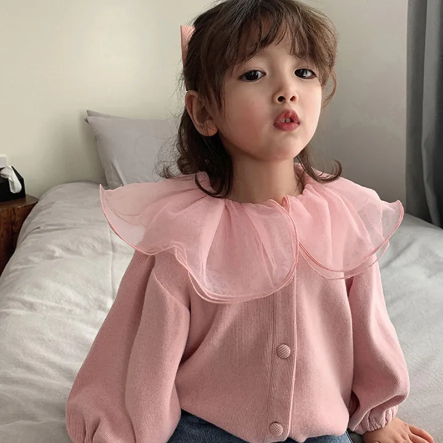 baby girl clothes Fashion Lace Lapel Coats For Girls Kids Spring Autumn Long Sleeve Girls Cardigan Tops Children Clothing
baby girl clothes Fashion Lace Lapel Coats For Girls Kids Spring Autumn Long Sleeve Girls Cardigan Tops Children Clothing