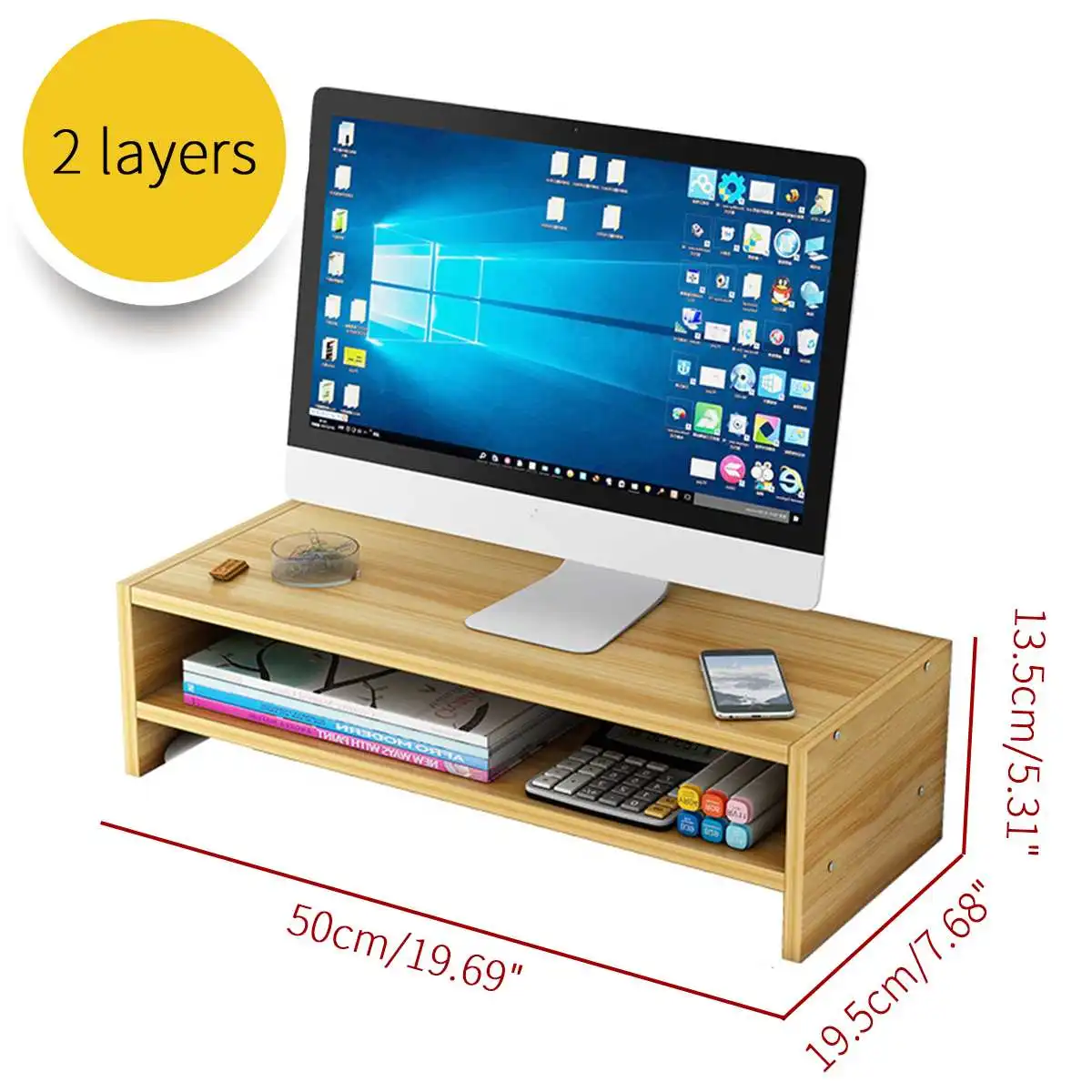 Multi-Function Computer Monitor Stand Laptop Holder Desk Organizer Wooden Storage Rack File Storage Shelf Office Accessories
Multi-Function Computer Monitor Stand Laptop Holder Desk Organizer Wooden Storage Rack File Storage Shelf Office Accessories