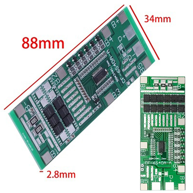 24V 6S 20A 40A 18650 Li-Ion Battery Protect Solar Illumination Board Balanced
24V 6S 20A 40A 18650 Li-Ion Battery Protect Solar Illumination Board Balanced