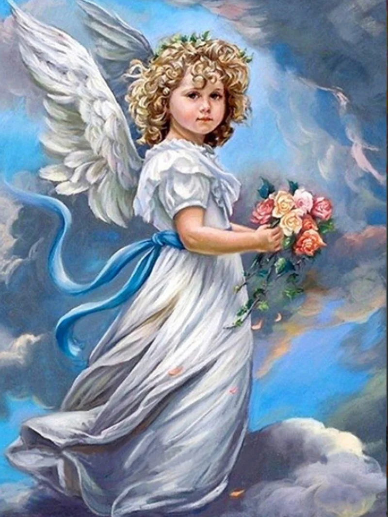 5D DIY Poured Glue Diamond Painting Kids Scalloped Edge Rhinestones Embroidery Icon Angel Portrait Crystal Unique Handcraft Gift
5D DIY Poured Glue Diamond Painting Kids Scalloped Edge Rhinestones Embroidery Icon Angel Portrait Crystal Unique Handcraft Gift