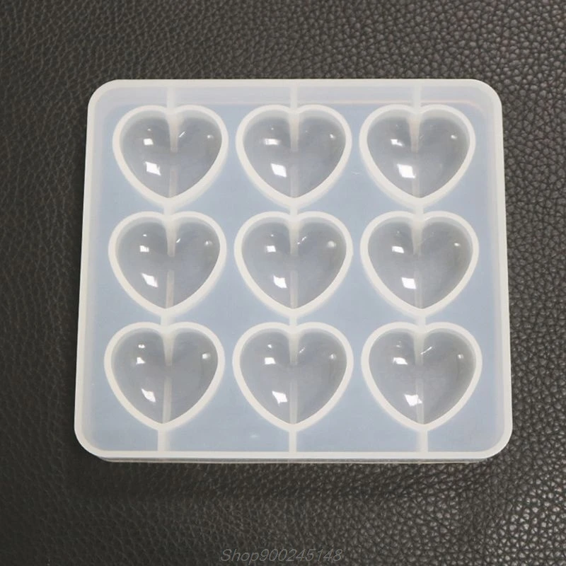 Epoxy Mold Manual DIY Crystal 9 Hole Heart Shape Mold Silicone High Mirror Pendant Handmade Making Molds Jy15 20 Dropship 
Epoxy Mold Manual DIY Crystal 9 Hole Heart Shape Mold Silicone High Mirror Pendant Handmade Making Molds Jy15 20 Dropship