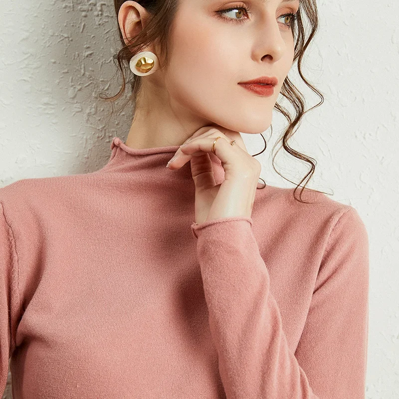 Half-high Collar Hemming Cashmere sweater Women Casual Paragraph Long sleeve Sweater Solid Color Pullover Sweater
Half-high Collar Hemming Cashmere sweater Women Casual Paragraph Long sleeve Sweater Solid Color Pullover Sweater