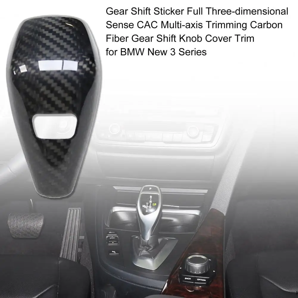 Gear Shift Sticker Full Three-dimensional Sense CAC Multi-axis Trimming Carbon Fiber Gear Shift Knob Cover Trim for BMW New 3 Se
Gear Shift Sticker Full Three-dimensional Sense CAC Multi-axis Trimming Carbon Fiber Gear Shift Knob Cover Trim for BMW New 3 Se