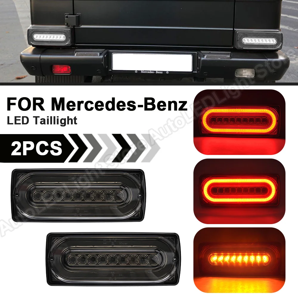 2Pcs Smoked LED Taillight For Benz G-Class W463 G500 G550 G55 G63 AMG 90-18 LED Turn Signal Rear Fog Brake Running Lamp Light
2Pcs Smoked LED Taillight For Benz G-Class W463 G500 G550 G55 G63 AMG 90-18 LED Turn Signal Rear Fog Brake Running Lamp Light