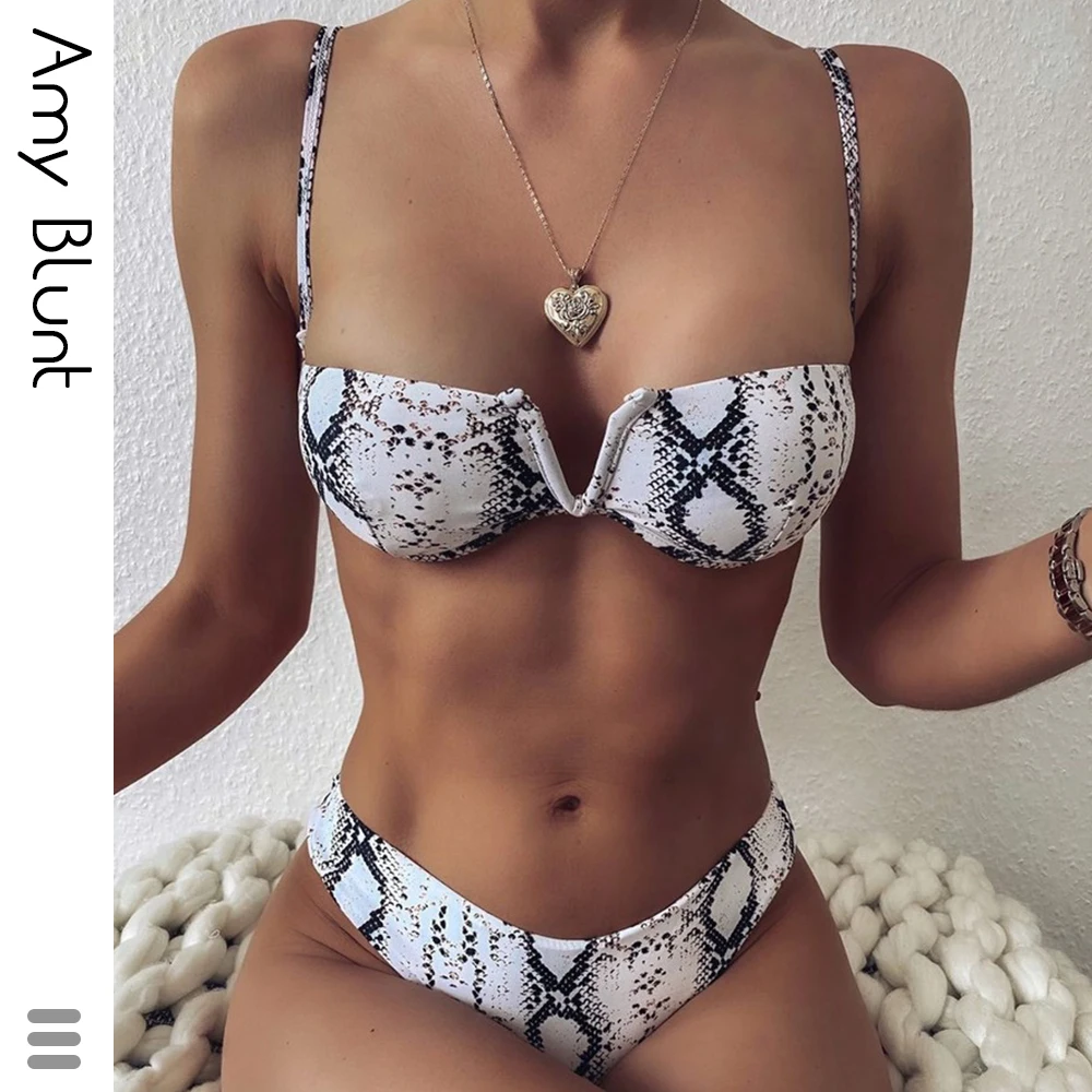 Push Up Bikini 2020 New V-neck Swimsuit Women Bandage Bikini Set Snake Print Swimwear Female Summer Beach Bathing Suit Biquini
Push Up Bikini 2020 New V-neck Swimsuit Women Bandage Bikini Set Snake Print Swimwear Female Summer Beach Bathing Suit Biquini