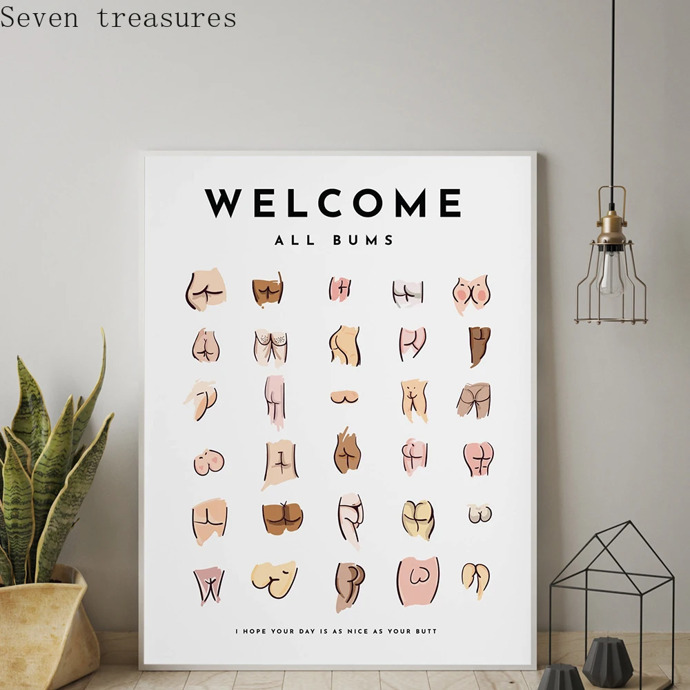 Sexy Butts Collage Bathroom Funny Bathroom Sign Canvas Prints And Poster Cute Art for Men Painting Wall Picture Toilet WC Decor
Sexy Butts Collage Bathroom Funny Bathroom Sign Canvas Prints And Poster Cute Art for Men Painting Wall Picture Toilet WC Decor