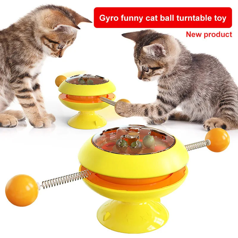 New Pet Toy Top Ball Cat Dog Turntable Toy Suction Cup Catnip Interactive Cat Spring Toy Cats Puzzle Training Toy Pet Supplies
New Pet Toy Top Ball Cat Dog Turntable Toy Suction Cup Catnip Interactive Cat Spring Toy Cats Puzzle Training Toy Pet Supplies