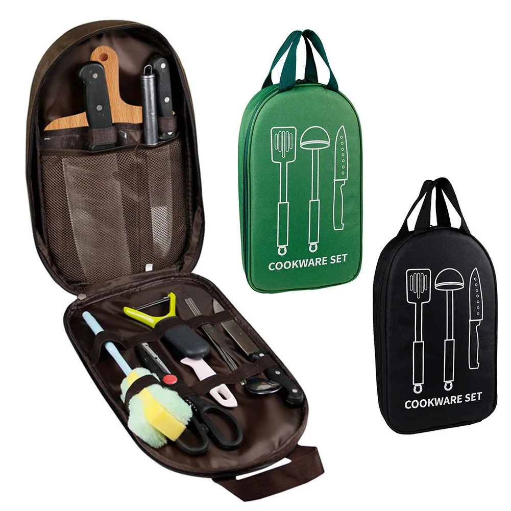Cookware Bag Large Capacity Cooking Utensils Storage Bag Kitchen Forks Spoons Scissors Cooker Storage Pouch For Outdoor Camping
Cookware Bag Large Capacity Cooking Utensils Storage Bag Kitchen Forks Spoons Scissors Cooker Storage Pouch For Outdoor Camping