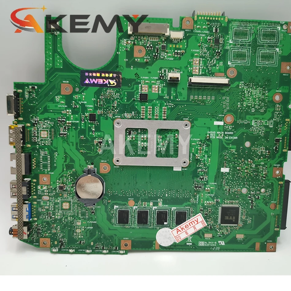 Akemy For ASUS X45C Laotop Mainboard X45C X45VD X45V X45 Motherboard with i3 cpu + 4GB RAM
Akemy For ASUS X45C Laotop Mainboard X45C X45VD X45V X45 Motherboard with i3 cpu + 4GB RAM