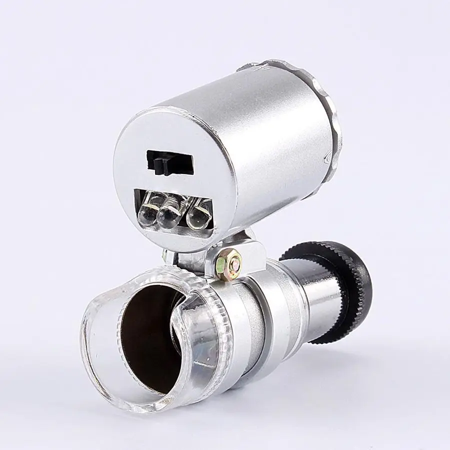 Portable Mini 60X Microscope Microscope Jewelry Magnifier Multifunctional With UV Light Pocket Magnifying Glass Light Loupe
Portable Mini 60X Microscope Microscope Jewelry Magnifier Multifunctional With UV Light Pocket Magnifying Glass Light Loupe