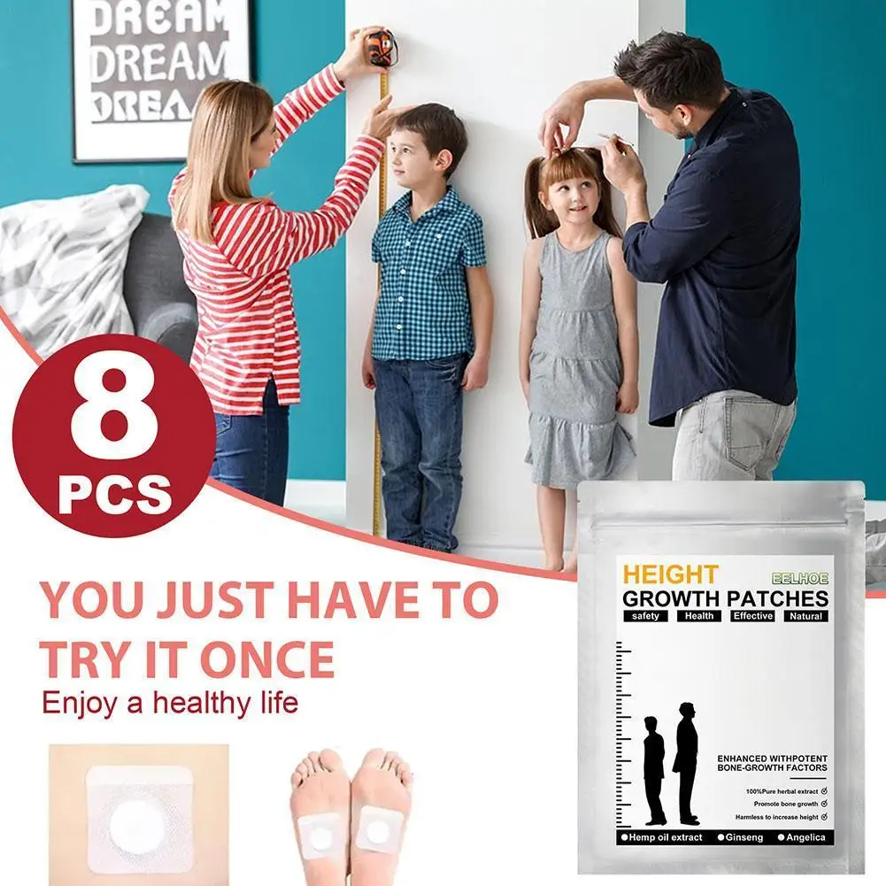 8Pcs Height Increase Foot Patch Overcome Genetic Limitations Naturally Promote Bone Growth For Adults And Teens Body Growth
8Pcs Height Increase Foot Patch Overcome Genetic Limitations Naturally Promote Bone Growth For Adults And Teens Body Growth