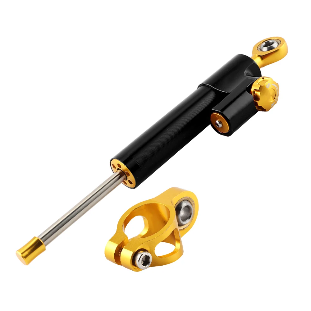 Universal Motorcycle Handlebar Aluminum Alloy Steering Damper Stabilizer Safety Control(Black) Steering Steering Steering
Universal Motorcycle Handlebar Aluminum Alloy Steering Damper Stabilizer Safety Control(Black) Steering Steering Steering