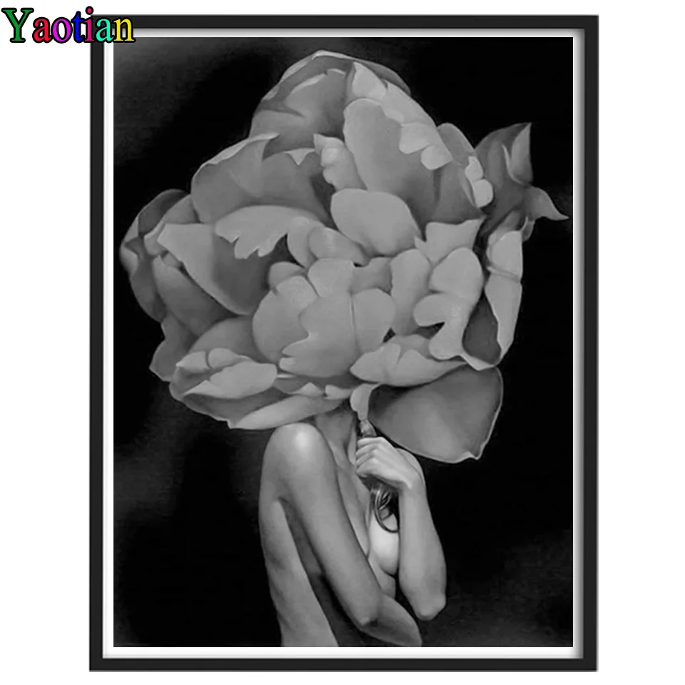 Black White Flower Woman Diamond Painting Kit 5D DIY Diamond Embroidery Cross Stitch Full Rhinestones Mosaic Home Decor
Black White Flower Woman Diamond Painting Kit 5D DIY Diamond Embroidery Cross Stitch Full Rhinestones Mosaic Home Decor