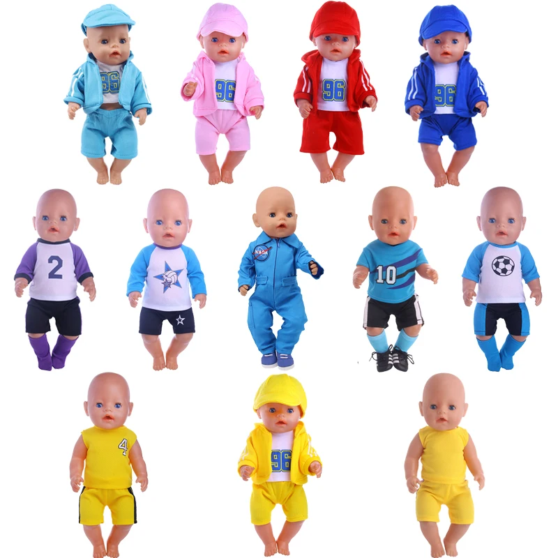 Football Clothing Suits Sportswear Spacesuits For 18 Inch American&43 Cm Baby New Born Doll Girls Toy Russia
Football Clothing Suits Sportswear Spacesuits For 18 Inch American&43 Cm Baby New Born Doll Girls Toy Russia