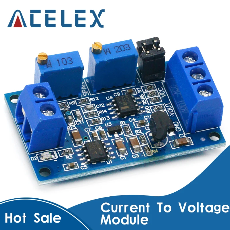 Current To Voltage Module 0 -20mA/4 -20mA to 0- 3.3V/0 -5V/0 -10V Voltage Transmitter Signal Converter Module
Current To Voltage Module 0 -20mA/4 -20mA to 0- 3.3V/0 -5V/0 -10V Voltage Transmitter Signal Converter Module