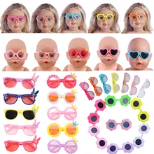 Multicolor Fashion Doll Sunglasses Glasses Accessories For 18Inch & 43Cm Doll & New Reborn Baby Generation Girls DIY Eyes Toys
